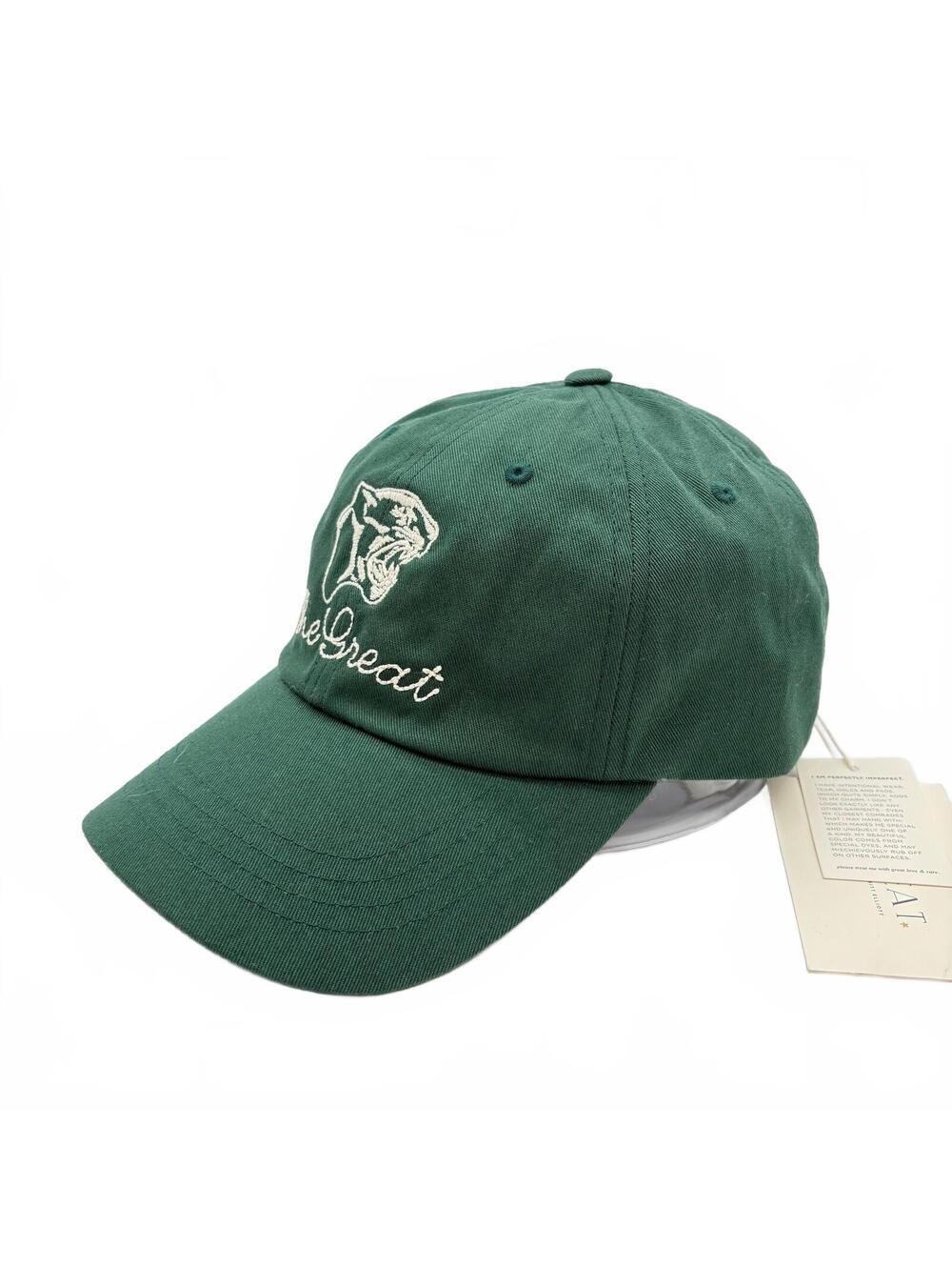The Great The Baseball Hat Embroidered One Size Green White Casual Preppy Retro